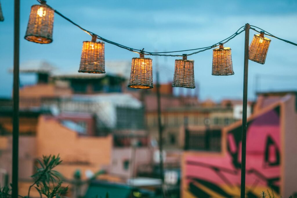 Make a Pergola with String Lights